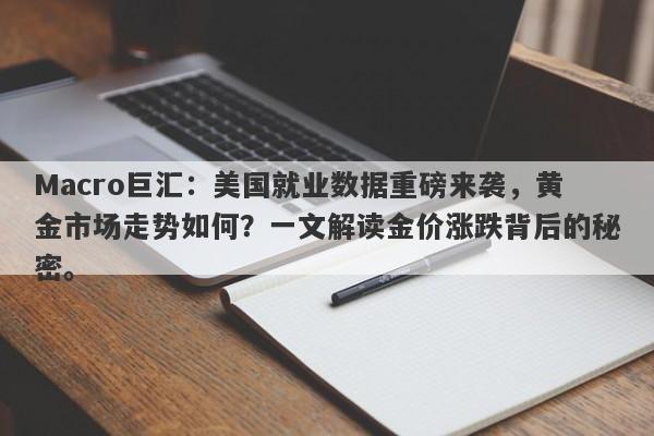 Macro巨汇：美国就业数据重磅来袭，黄金市场走势如何？一文解读金价涨跌背后的秘密。