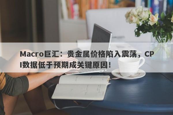 Macro巨汇：贵金属价格陷入震荡，CPI数据低于预期成关键原因！