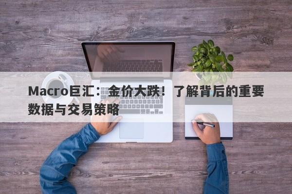 Macro巨汇：金价大跌！了解背后的重要数据与交易策略