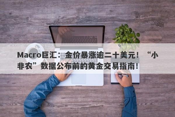 Macro巨汇：金价暴涨逾二十美元！“小非农”数据公布前的黄金交易指南！