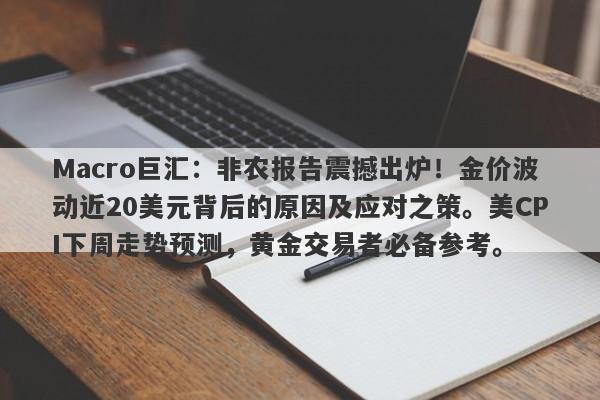 Macro巨汇：非农报告震撼出炉！金价波动近20美元背后的原因及应对之策。美CPI下周走势预测，黄金交易者必备参考。
